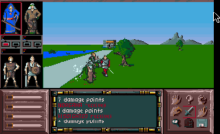 Drakkhen (Amiga) screenshot: Monsters attack soon after you start.