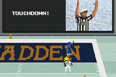 Madden NFL 2003 (Game Boy Advance) screenshot: Touchdown!