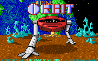 Final Orbit (DOS) screenshot: Title (VGA)