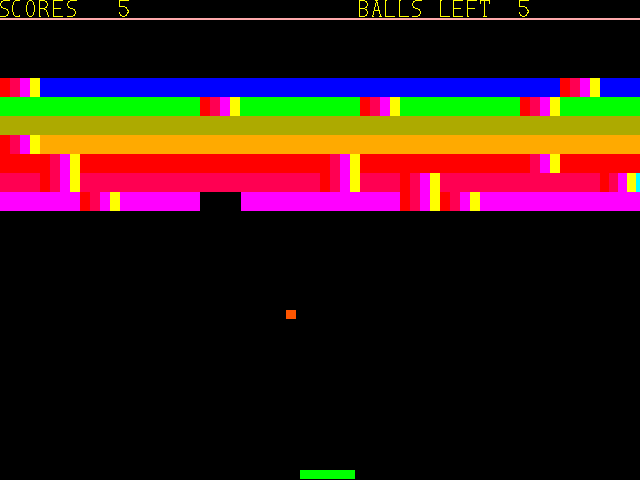 Moraff's Blast I (DOS) screenshot: Brick Wall (Plain)