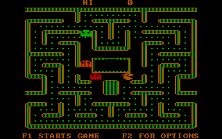 Ms. Pac-Man (PC Booter) screenshot: Demo mode