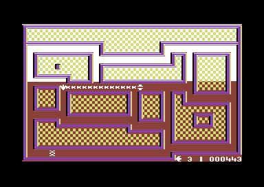3D Silicon Fish (Commodore 64) screenshot: Getting killed