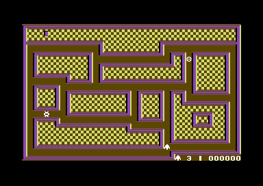 Screenshot of 3D Silicon Fish (Commodore 64, 1984) - MobyGames