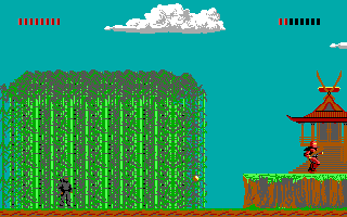 Shadow Knights (DOS) screenshot: Froggman release - Level 1 Start
