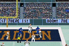 Madden NFL 2003 (Game Boy Advance) screenshot: Endzone dance