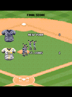 Derek Jeter Pro Baseball 2008 (J2ME) screenshot: Final score