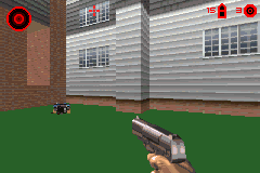 Ballistic: Ecks vs. Sever (Game Boy Advance) screenshot: You can actually aim up and down.