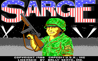 Sarge (DOS) screenshot: Title (EGA)