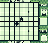 Othello (Game Boy) screenshot: Setting up the board