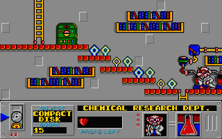 Mad Professor Mariarti (Atari ST) screenshot: My path up is blocked