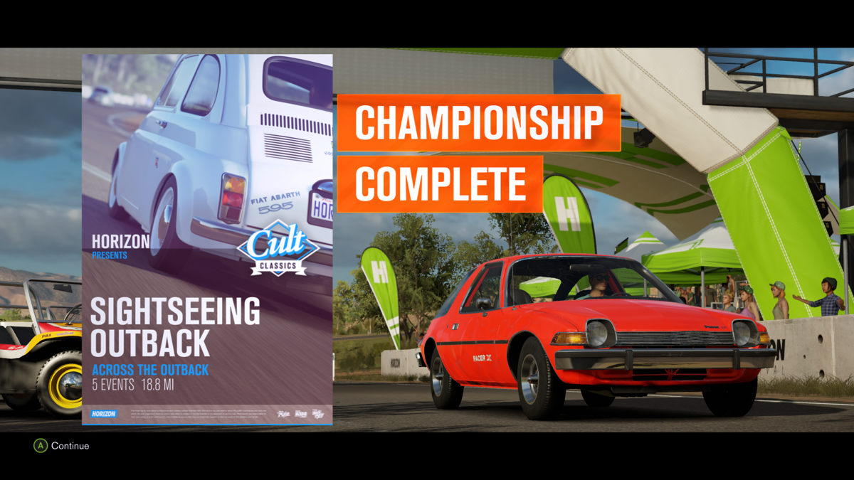 Forza Horizon 3 (Xbox One) screenshot: Another championship completed!