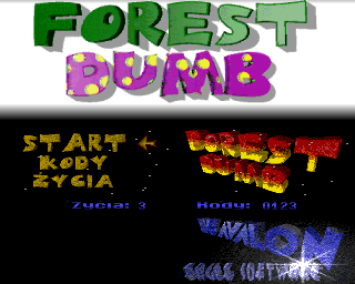 Forest Dumb (Amiga) screenshot: Title screen