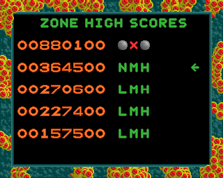 Asylum (Acorn 32-bit) screenshot: High score