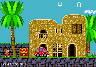 Alex Kidd in the Enchanted Castle (Genesis) screenshot: City level