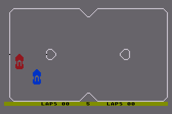 Roadracer Bowler (Atari 8-bit) screenshot: Road Race - Figure 8