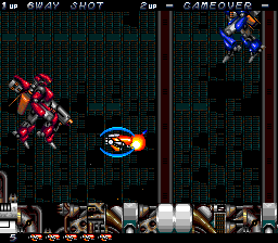 Legion (TurboGrafx CD) screenshot: Two tricky bosses at once!