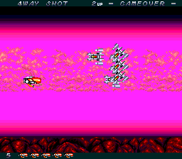 Legion (TurboGrafx CD) screenshot: Nice backgrounds. Pesky planes