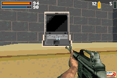 Ecks vs. Sever (Game Boy Advance) screenshot: The mission objective