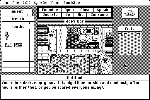 Deja Vu: A Nightmare Comes True!! (Macintosh) screenshot: In the bar