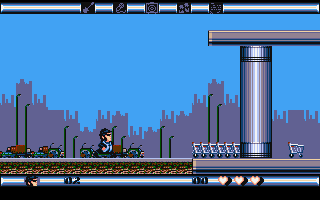 The Blues Brothers (DOS) screenshot: Begin Level 1 (VGA)