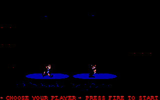 The Blues Brothers (DOS) screenshot: Choose Character (EGA)