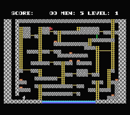 Rise Out From Dungeons (MSX) screenshot: Level 1