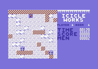 Icicle Works (Commodore 64) screenshot: Starting out