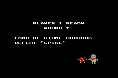 Kid Niki: Radical Ninja (Arcade) screenshot: Round 2