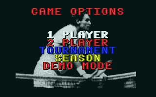 International 3D Tennis (Atari ST) screenshot: Game options