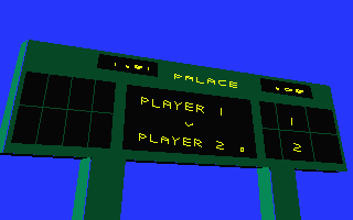 International 3D Tennis (Atari ST) screenshot: The score board