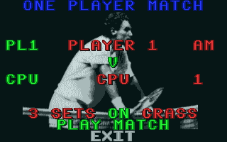 International 3D Tennis (Atari ST) screenshot: The results