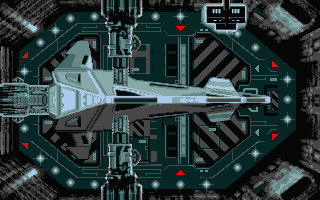 Matrix Marauders (Atari ST) screenshot: The ship