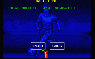 World Soccer (Atari ST) screenshot: Half time results