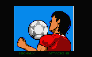 World Soccer (Atari ST) screenshot: Animated match highlight