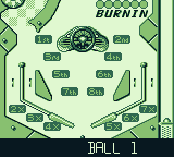 Pinball Fantasies (Game Boy) screenshot: Table 2: Speed Devils - bottom half