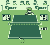 Battle Pingpong (Game Boy) screenshot: I hit the net