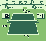 Battle Pingpong (Game Boy) screenshot: I missed. The shot was in.