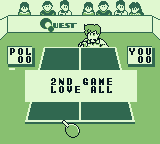 Battle Pingpong (Game Boy) screenshot: Starting the second game. I lost the first one.