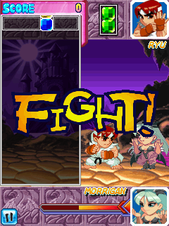 Super Puzzle Fighter II Turbo (J2ME) screenshot: Fight!