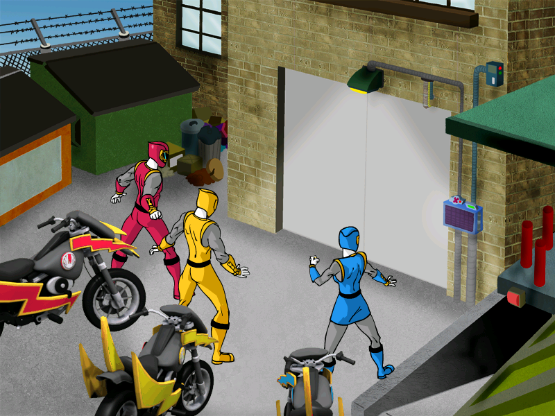 Power Rangers: Ninja Storm (Windows) screenshot: Looks like we need to break the lock.