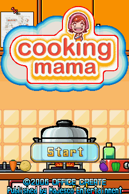 Cooking Mama (Nintendo DS) screenshot: Title screen (US)