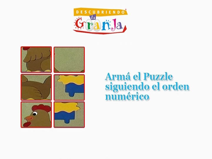 Descubriendo la Granja (included games) (DVD Player) screenshot: The puzzle mode.
