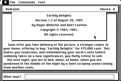 Earthly Delights (Macintosh) screenshot: Credits