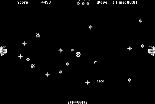 Crystal Quest (Macintosh) screenshot: Wave 3