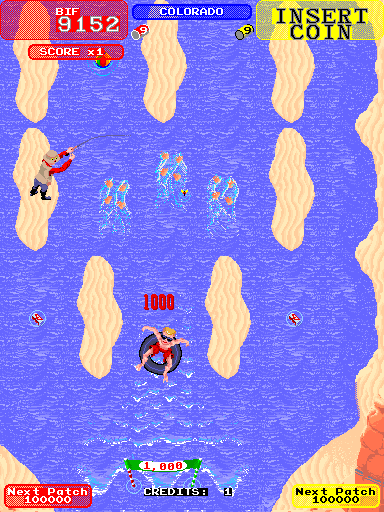 Screenshot of Toobin' (Arcade, 1988) - MobyGames