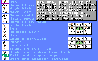 Bruce Lee Lives (DOS) screenshot: Configure Joystick (VGA)