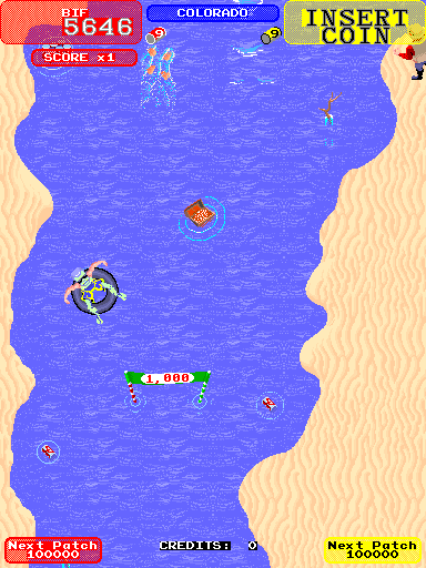 Screenshot of Toobin' (Arcade, 1988) - MobyGames