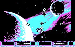 Turn n' Burn (DOS) screenshot: Destroyed (CGA)