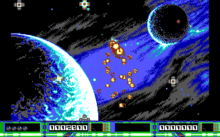 Turn n' Burn (DOS) screenshot: Destroyed (EGA/VGA)