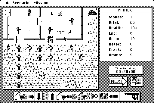 Breach (Macintosh) screenshot: Troops deployed